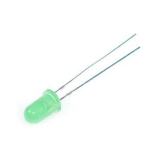 Green 5mm diffused LED (10 pcs)