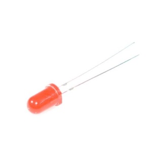Red 5mm diffused LED (10 pcs)