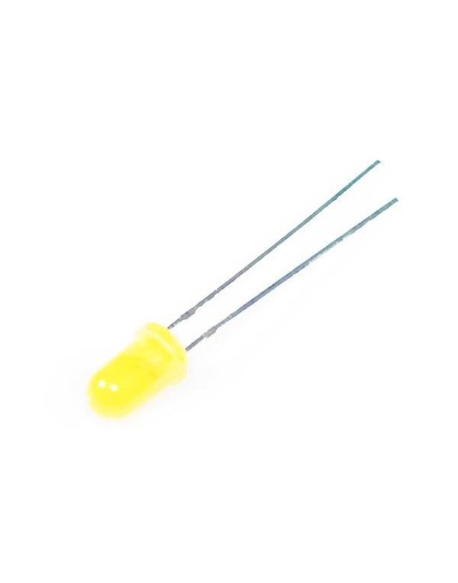 Yellow 5mm diffused LEDs (10 pcs)