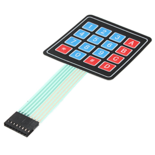 4X4 MATRIX ARRAY MEMBRANE KEYPAD