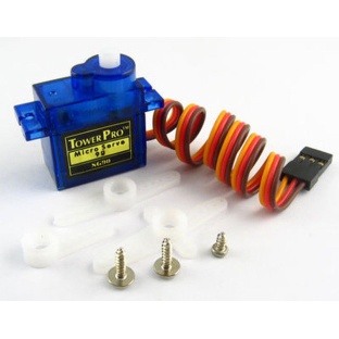 SG90 Universal 9g Servo Motors w/ Accessories for R/C Robot / Helicopter - Blue   Yellow