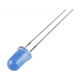 Blue 5mm diffused LED (10 pcs)