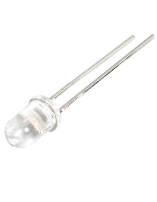 White 5mm diffused LED (10 pcs)