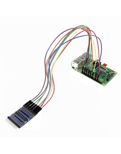  8-Channel 3.3V to 5V Voltage Converter Module for Raspberry Pi - Blue