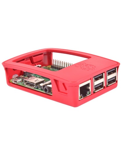 Official Raspberry Pi2, Pi3B and Pi3B+  Red &amp; White Case