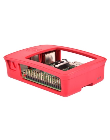 Official Raspberry Pi2, Pi3B and Pi3B+  Red &amp; White Case
