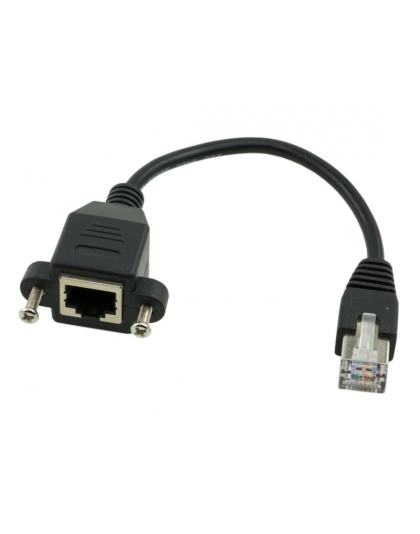 Panel Mount Ethernet - RJ45 Male to RJ45 Female
