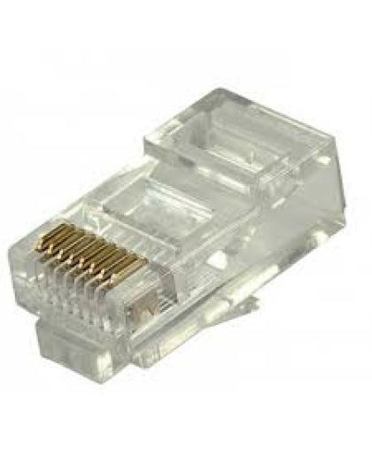RJ-45 CAT5 Modular Plug (Non Pass Through) Network Connector(10 pack)