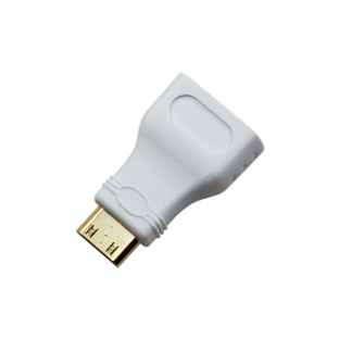 Pi Zero HDMI Adaptor White (Mini HDMI to HDMI)