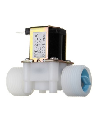 3/4" 12V PP Normally Closed Type Solenoid water Valve