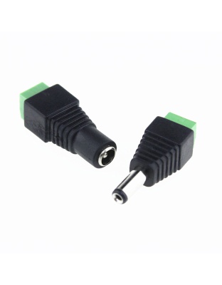5.5 x 2.1mm Pair Male Female 12V DC Power Plug Jack Adapter Connector for CCTV