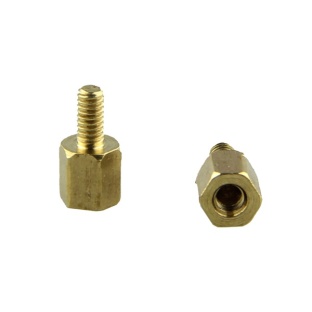 M2.5 x 5 + 6mm Hex Brass Standoff Spacers for PCB