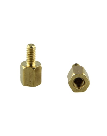 M2.5 x 5 + 6mm Hex Brass Standoff Spacers for PCB