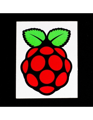Raspberry Pi logo large sticker set of 6