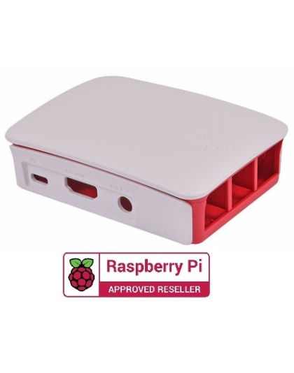 Official Raspberry Pi2, Pi3B and Pi3B+  Red &amp; White Case