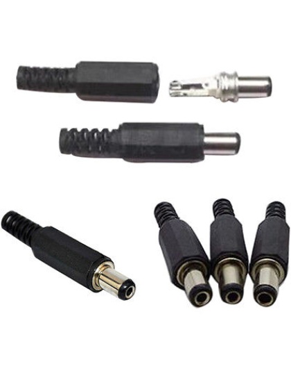 5.5 x 2.1mm DC Male Solder Barrel Connector jack