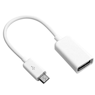 Pi Zero micro USB to USB A Adapter White short cable