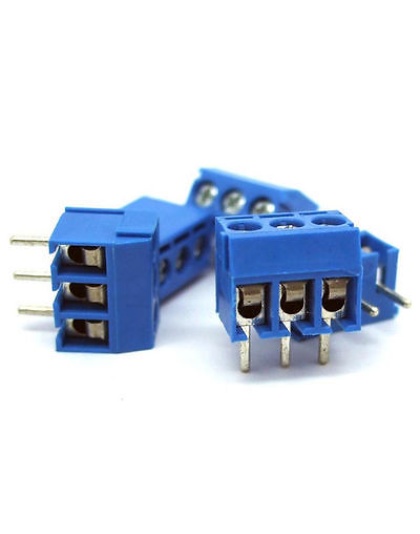  3 Pin Plug in Screw Terminal Block Connector 5.08mm Pitch(pack of 5)