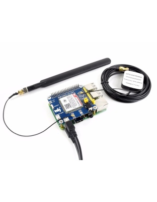 WS 4G / 3G / 2G / GSM / GPRS / GNSS HAT for Raspberry Pi, LTE CAT4
