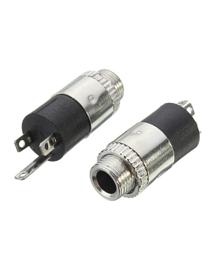 PJ-392 3-Pin 3.5mm Stereo Headphone Audio Video Jack Socket Plug With Nut
