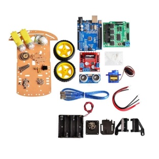 Avoidance tracking Smart Robot Car Chassis Kit Speed Encoder Battery Box 2WD Ultrasonic module For Arduino kit