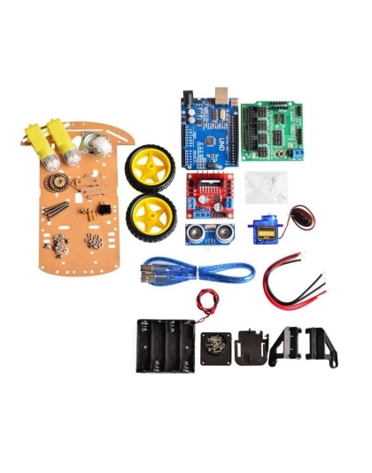 Avoidance tracking Smart Robot Car Chassis Kit Speed Encoder Battery Box 2WD Ultrasonic module For Arduino kit