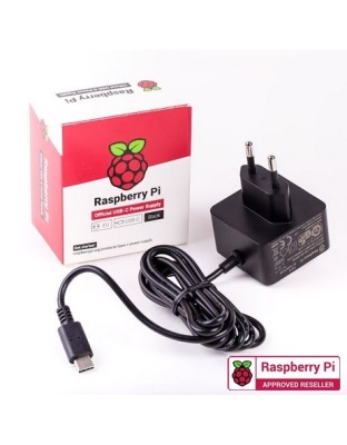 Raspberry Pi4 Official USB-C 15.3W power supply Black 5.1V 3A