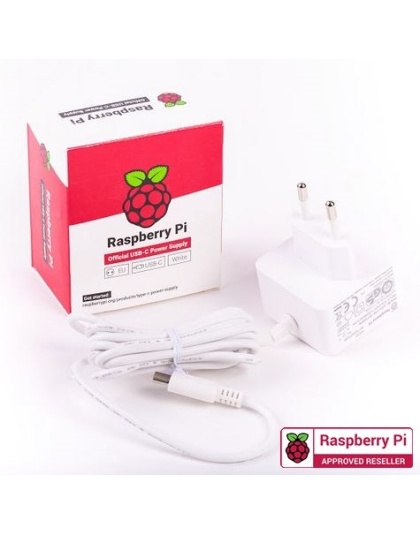 Raspberry Pi4 Official USB-C 15.3W power supply White 5.1V 3A