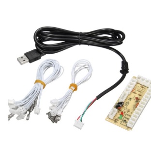 Zero Delay Arcade USB Encoder &amp; Wire Set(Lugs joystick)
