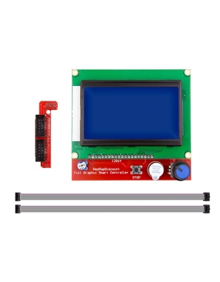 Full Graphic 12864 Smart Controller RAMPS 1.4 LCD 12864 LCD Control Panel Blue Screen for 3D Printer