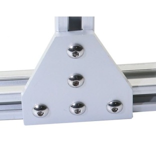 Aluminium 180 Angle Bracket Strip Board for V-slot Aluminium Profile 2020 with 5 holes
