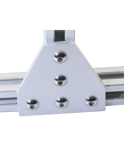 Aluminium 180 Angle Bracket Strip Board for V-slot Aluminium Profile 2020 with 5 holes