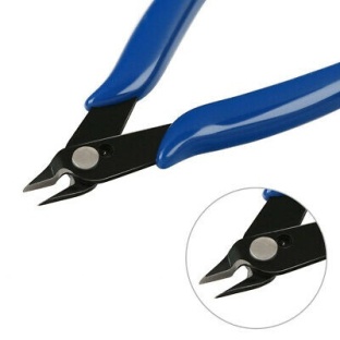 Diagonal electronic cutting pliers thin mouth