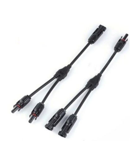 1 Pair MC4 Branch Y Adapter Connectors M/M/F and F/F/M For Solar Panel Cable
