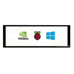 7.9inch Capacitive Touch Screen LCD 400×1280 HDMI IPS Toughened Glass Cover