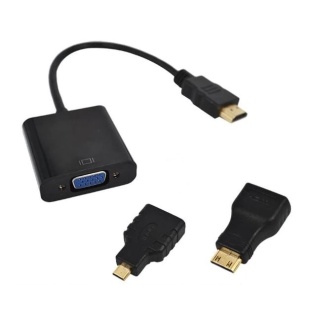 Micro/Mini/Standard HDMI to VGA Adapter for RPi Zero/3/4