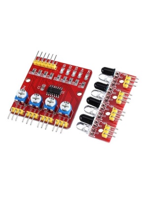 4 Channel Infrared Obstacle Avoidance Sensor Module Red