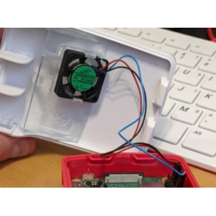 Case Fan and heatsink for Raspberry Pi 4 Official case