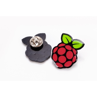 Raspberry Pi Pin Badge 30mm in length