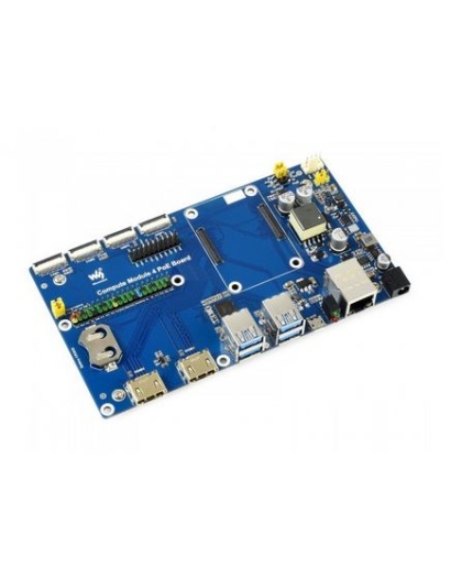 Raspberry Pi Compute Module 4 IO Board With PoE Feature for all Variants of CM4