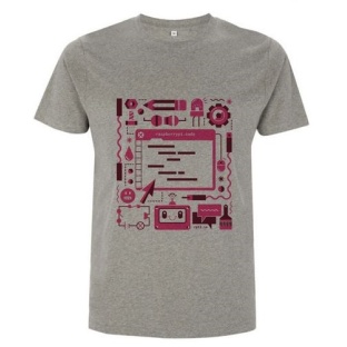 Raspberry Pi Official Colour Code T Shirt Adult Size Small