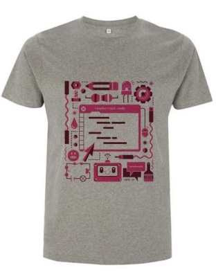 Raspberry Pi Official Colour Code T Shirt Adult Size Large