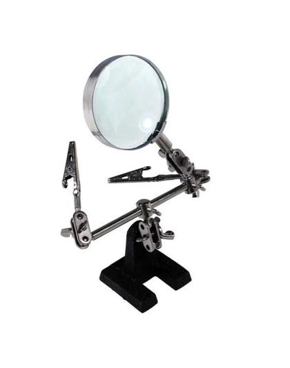 Helping Hand Clamp Tool with Magnifier