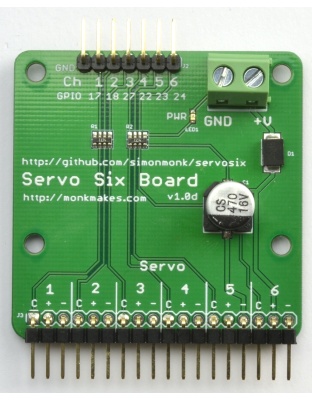 Servosix for Raspberry Pi and Arduino (Board Only)