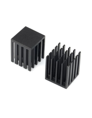 Black Aluminium Heatsink 19mmx19mmx24mm (1unit)