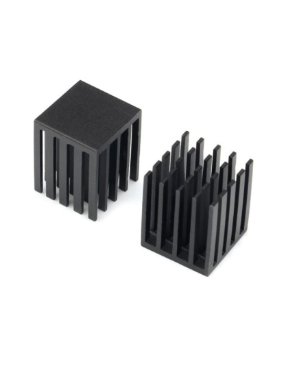 Black Aluminium Heatsink 19mmx19mmx24mm (1unit)