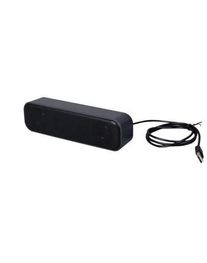 6W Stereo USB Power and Signal Speaker-Black