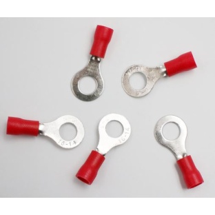 10pack Red female ring Insulated Lugs Crimp Terminal RV1.25-4