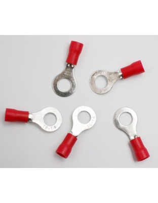 10pack Red female ring Insulated Lugs Crimp Terminal RV1.25-4