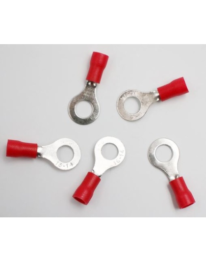 10pack Red female ring Insulated Lugs Crimp Terminal RV1.25-4